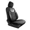 Set Huse Scaune Auto Panda Berlin, negru cu cusatura gri, 11 piese