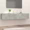 Comode TV, 2 buc., gri beton, 80x30x30 cm, lemn compozit