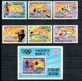 Tchad 1972 - Jocurile Olimpice, medaliati (II), sport, serie si colita neuzata