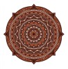 Sticker decorativ Mandala, Maro, 50 cm, 1069STK, natura si peisaje