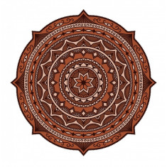 Sticker decorativ Mandala, Maro, 50 cm, 1069STK