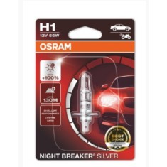 BEC 12V H1 55 W NIGHT BREAKER SILVER +100% BLISTER 1 BUC OSRAM