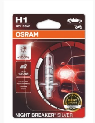 BEC 12V H1 55 W NIGHT BREAKER SILVER +100% BLISTER 1 BUC OSRAM foto