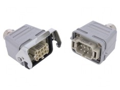 Conector HDC Tată-Mamă 6+6 PIN E6 Drept