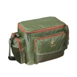 Geanta Izoterma Pescuit Baracuda B37, 44x25x27 cm, Verde, Nylon 600D, 1 Compartiment, 3 Buzunare