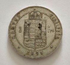 Ungaria - 1 Forint 1879 KB - Argint foto