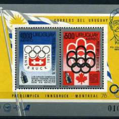 URUGUAY 1975 JOCURILE OLIMPICE PREOLIMPIADA DIN MONTREAL COTA MICHEL 40 EURO