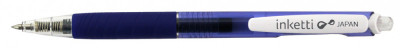 Pix Cu Gel Penac Inketti, Rubber Grip, 0.5mm, Corp Albastru Transparent - Scriere Albastra foto