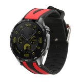 Curea Kwmobile pentru Huawei Watch GT 4 (46mm), Rosu/Negru, Silicon, KWM0000251O001C
