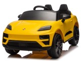 Cumpara ieftin Masinuta electrica pentru copii, Porsche Macan, 140W 12V, roti EVA, scaun tapitat, echipata premium, galbena