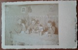 Fotografie tip carte postala, 3 militari germani, perioada interbelica