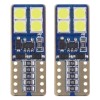 Bec de pozitie tip LED Canbus, T10 W2.1x9.5 W5W, 12-24V, 2W, 8 SMD 2835 , culoare alb , AMIO, set 2 buc