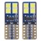 Bec de pozitie tip LED Canbus, T10 W2.1x9.5 W5W, 12-24V, 2W, 8 SMD 2835 , culoare alb , AMIO, set 2 buc