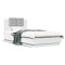 Gossi cadru de pat cu tablie si lumini led, alb, 90x190 cm