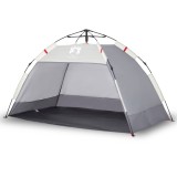 Cort camping 2 persoane gri impermeabil setare rapida