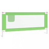 Cumpara ieftin Balustrada de protectie pat copii, verde, 200x25 cm, textil