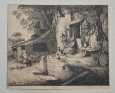 Adriaen van Ostade gravura veche foto