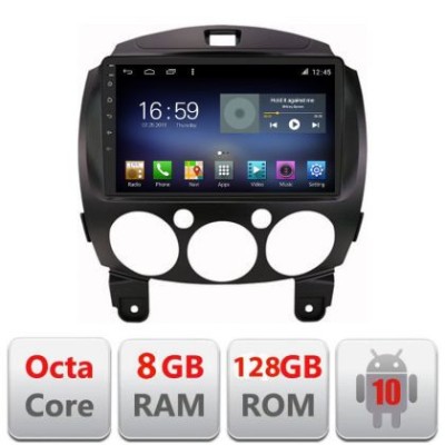 Navigatie Mazda 2 2007-2013 Android radio gps internet Octa Core 8+128 LTE Kit-mazda2+EDT-E609 CarStore Technology foto