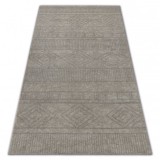 Covor Soft 8040 Aztec Boho crem si bej deschis, 120x170 cm, Dreptunghi, Polipropilena