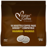 Cafea Vigoroso, 18 paduri compatibile Senseo&reg;*, Italian Coffee