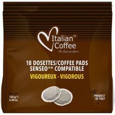 Cafea Vigoroso, 18 paduri compatibile Senseo®*, Italian Coffee
