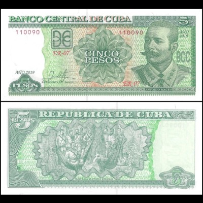 Cuba 2019 - 5 pesos UNC foto