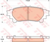 Set placute frana,frana disc LEXUS RC (AVC1, GSC1, USC1) (2014 - 2016) TRW GDB4174