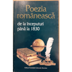 Poezia romaneasca de la inceputuri pana la 1830