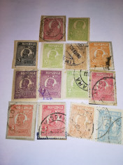 Timbre Romania Regele Ferdinand 1921-1923 foto