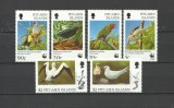 PITCAIRN 1996 WWF FAUNA PROTEJATA PASARI, Nestampilat