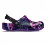 Saboti Crocs Classic Toddler Meta Scape Clog Mov - Neon Purple/Multi