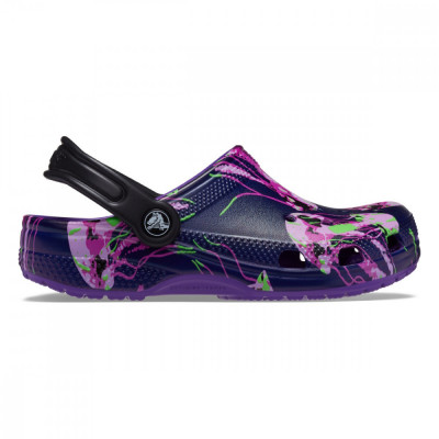 Saboti Crocs Classic Toddler Meta Scape Clog Mov - Neon Purple/Multi foto