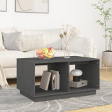 Cumpara ieftin Măsuță de cafea, gri, 80x50x40 cm, lemn masiv de pin