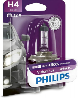 Bec Halogen H7 Philips VisionPlus, 12V, 55W foto