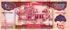 Somaliland 1.000 Shilingi 2014 - P20a UNC, clasor A1 foto