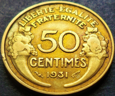 Moneda istorica 50 CENTIMES - FRANTA, anul 1931 * cod 4910 A = excelenta! foto