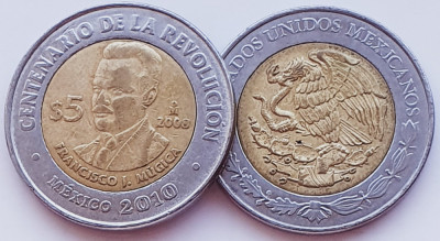 2064 Mexic 5 Pesos Francisco J. M&amp;uacute;gica km 905 foto