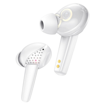 Handsfree Casti Bluetooth HOCO Songful ES55, SinglePoint, Alb foto