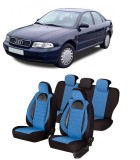 Cumpara ieftin Set huse scaune compatibile Audi A4 B5 (1995-2001) Piele + Textil (Compatibile cu sistem AIRBAG)