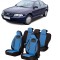 Set huse scaune compatibile Audi A4 B5 (1995-2001) Piele + Textil (Compatibile cu sistem AIRBAG)
