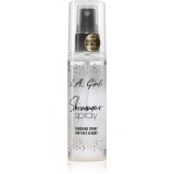 L.A. Girl Cosmetics Shimmer Spray fixator make-up pentru fata si corp culoare Gold 80 ml