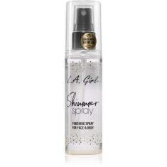 L.A. Girl Cosmetics Shimmer Spray fixator make-up pentru fata si corp culoare Gold 80 ml