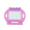 Tabla Magnetica pentru desen Cyrax, Pix, forma dreptunghi, dimensiuni 23x17 cm, Dezvolta Creativitatea, cu picioare suport, Roz