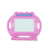 Tabla magnetica pentru desen flippy, pix, forma dreptunghi, dimensiuni 23x17 cm, dezvolta creativitatea, cu picioare suport, roz