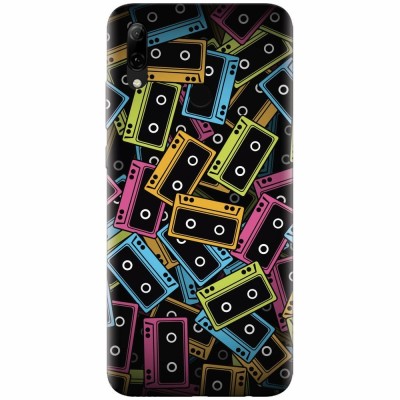 Husa silicon pentru Huawei P Smart 2019, Audio Cassette Color Vector foto