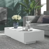 vidaXL Măsuță de cafea, alb, 100x49,5x31 cm, lemn prelucrat 803389