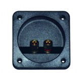 Conector pentru difuzor 2 x banana cu montare panou, GNI0240, Oem