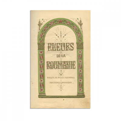 Henry Stanley, Fleurs de la Roumanie, 1856, Piesă extrem de rară foto