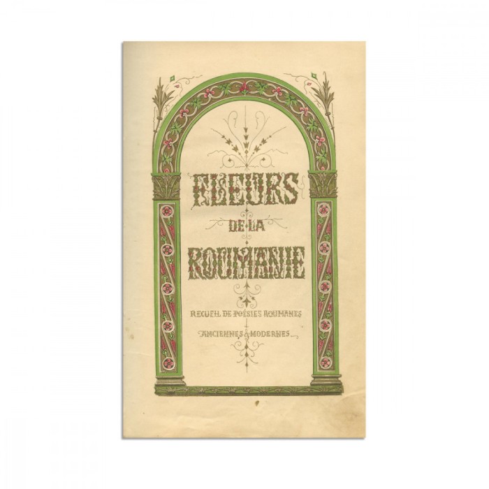 Henry Stanley, Fleurs de la Roumanie, 1856, Piesă extrem de rară