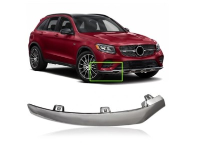 Bandou bara fata MERCEDES Clasa GLC (X253), 11.2015-06.2019, model : AMG, partea dreapta, crom, foto